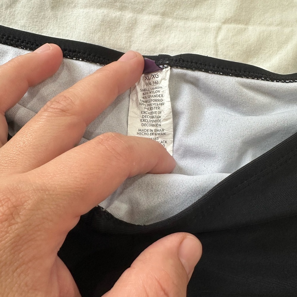 OP Women's Sleek Black Athletic Shorts - Picture 3 of 6